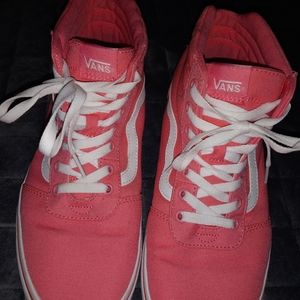 Vans pink hightop size 11